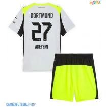 Camisa de time de futebol Borussia Dortmund Karim Adeyemi #27 Replicas 2º Equipamento Infantil 2025-26 Manga Curta (+ Calças curtas)